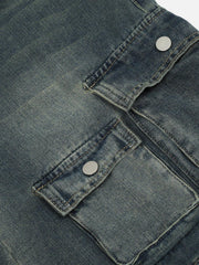 Multi Pocket Washed Jorts