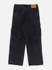 Multi-Pocket Wide-Leg Jeans