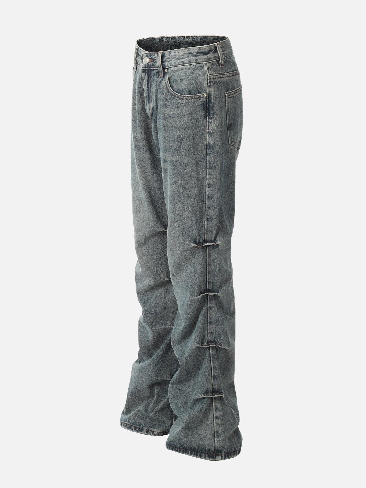 Multi Wrinkle Washed Jeans