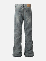 Multi Wrinkle Washed Jeans