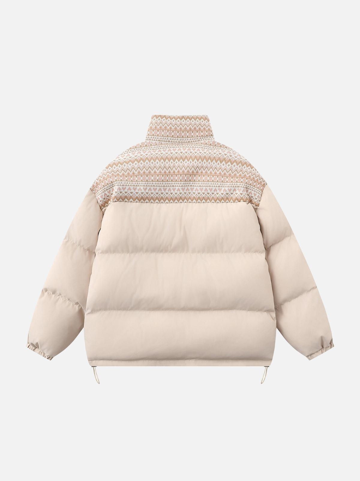 Nordic Patterned Winter Coat