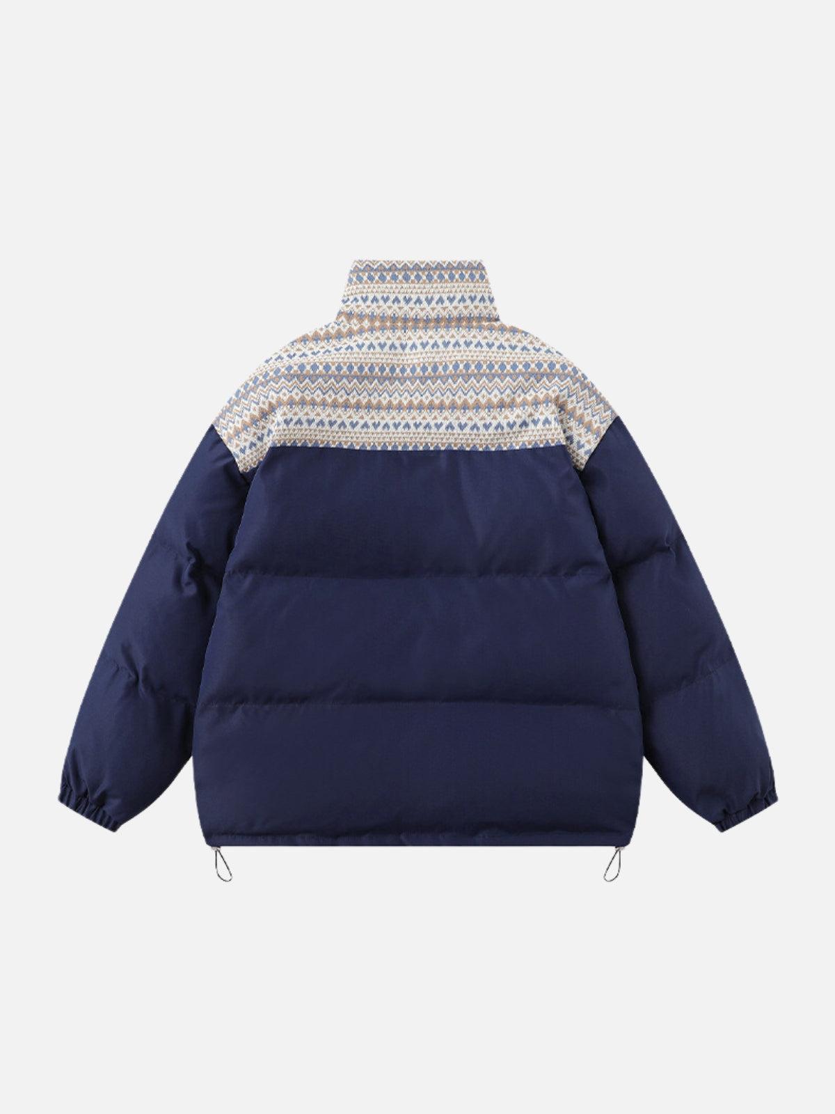 Nordic Patterned Winter Coat