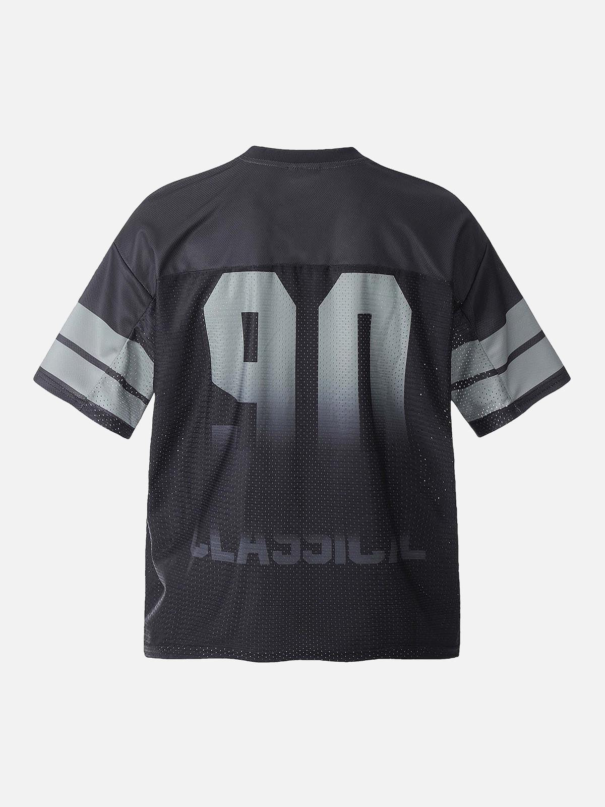 Number "90" Sports Jersey Print T-Shirt
