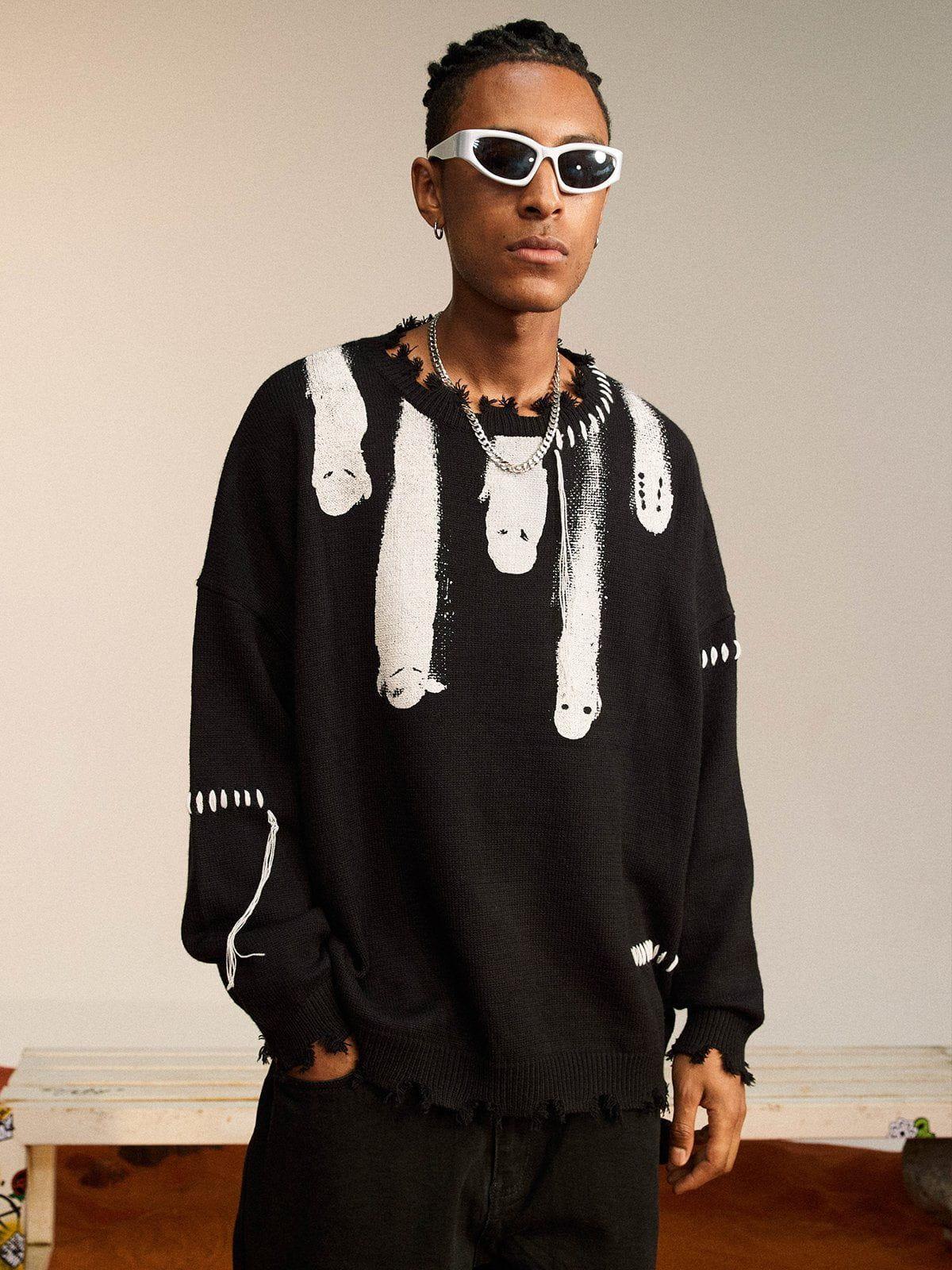"Out Of Body" Knit Sweater