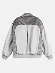 Patchwork Embroidered Bomber Jacket