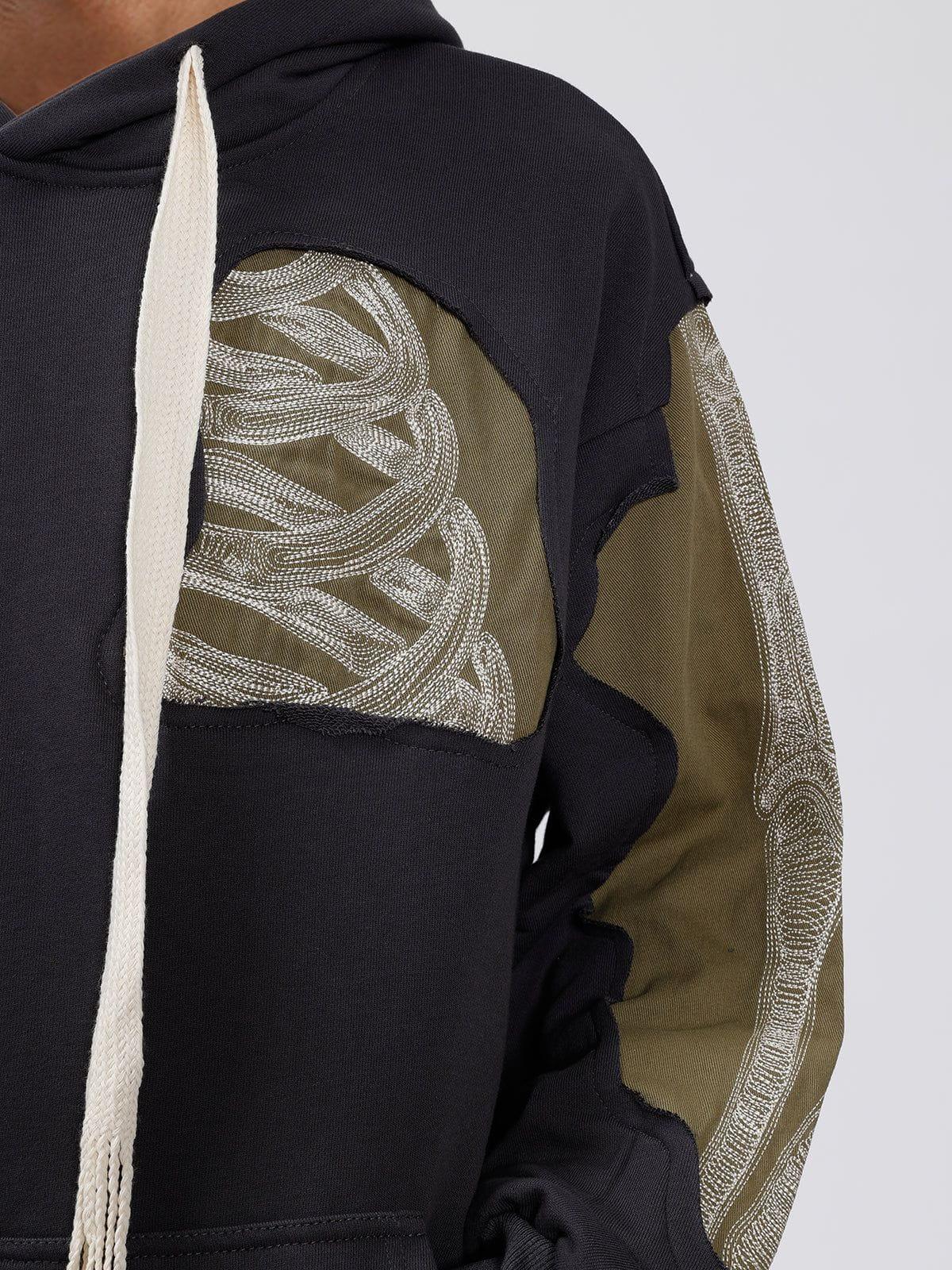 Patchwork Skeleton Hoodie