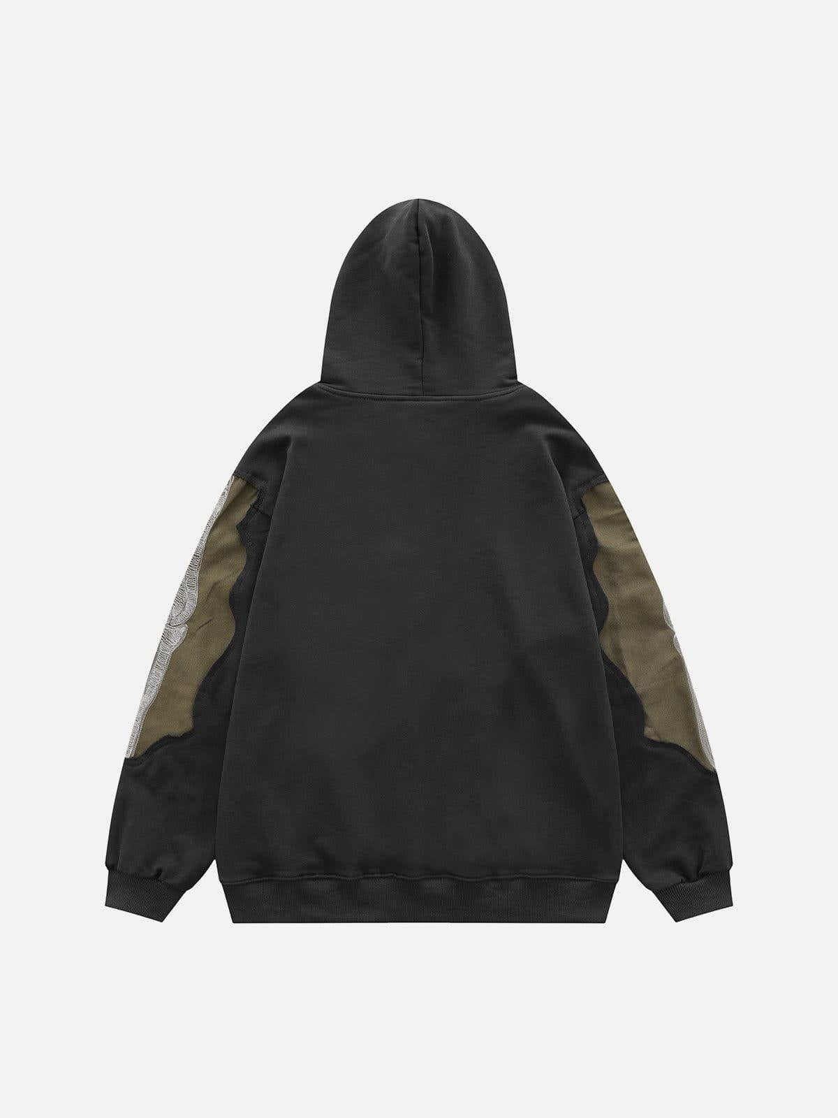 Patchwork Skeleton Hoodie