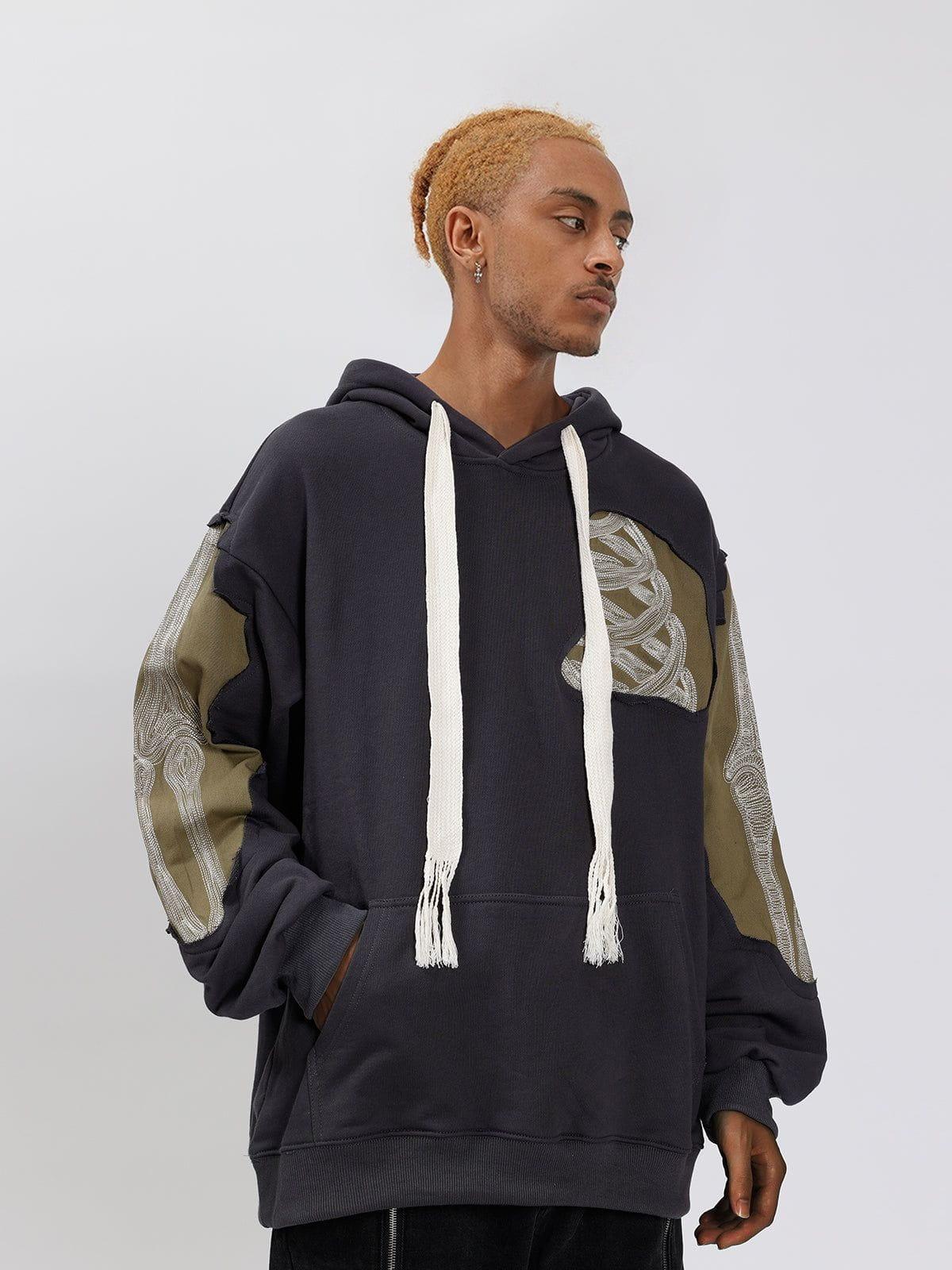 Patchwork Skeleton Hoodie