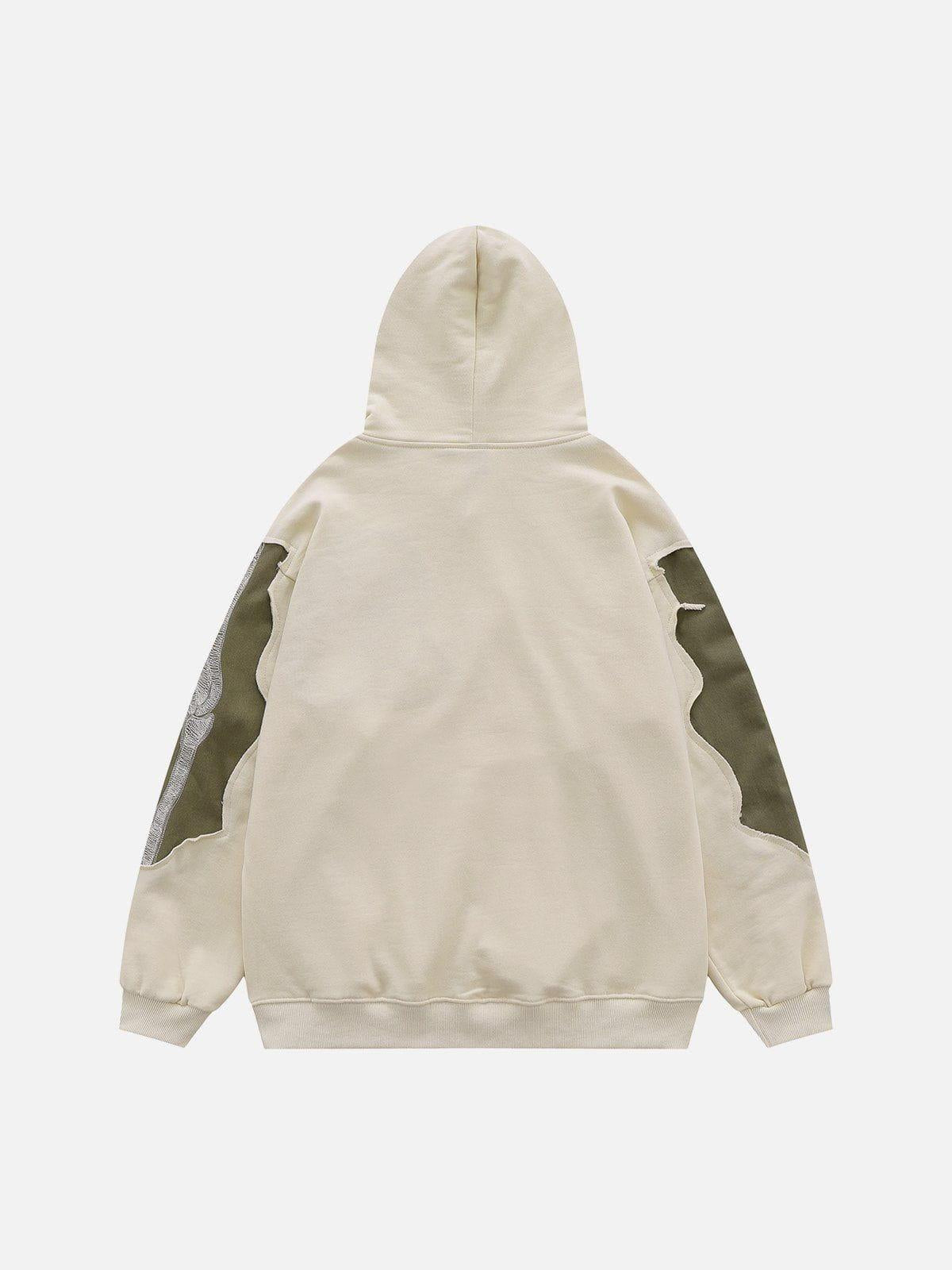 Patchwork Skeleton Hoodie