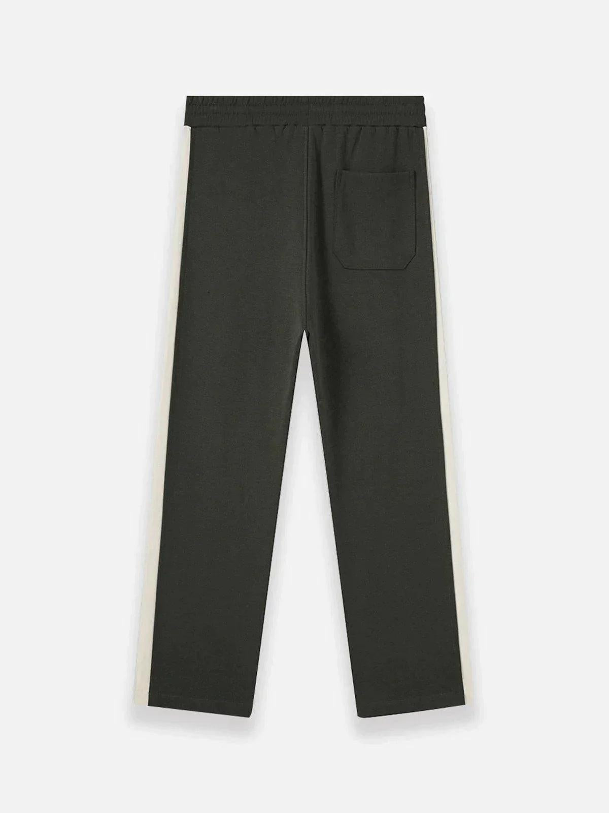 Patchwork Split Pants