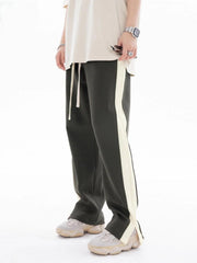 Patchwork Split Pants