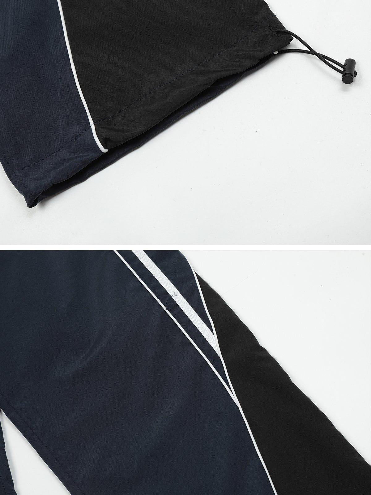 Patchwork Tapered Leg Sweatpants