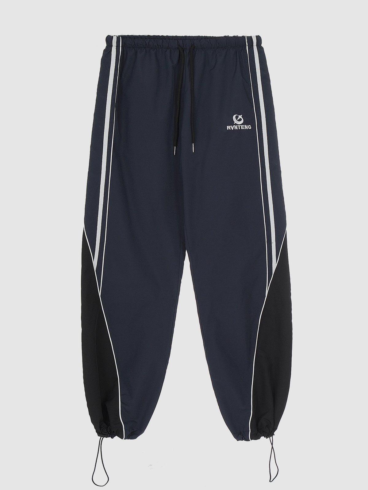 Patchwork Tapered Leg Sweatpants
