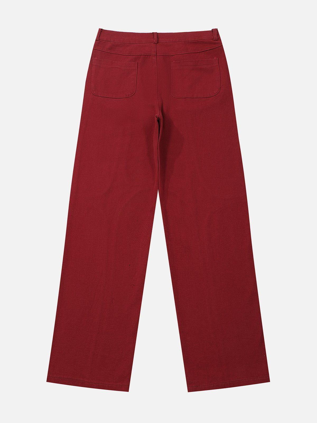 Patchwork Washed Design Jeans