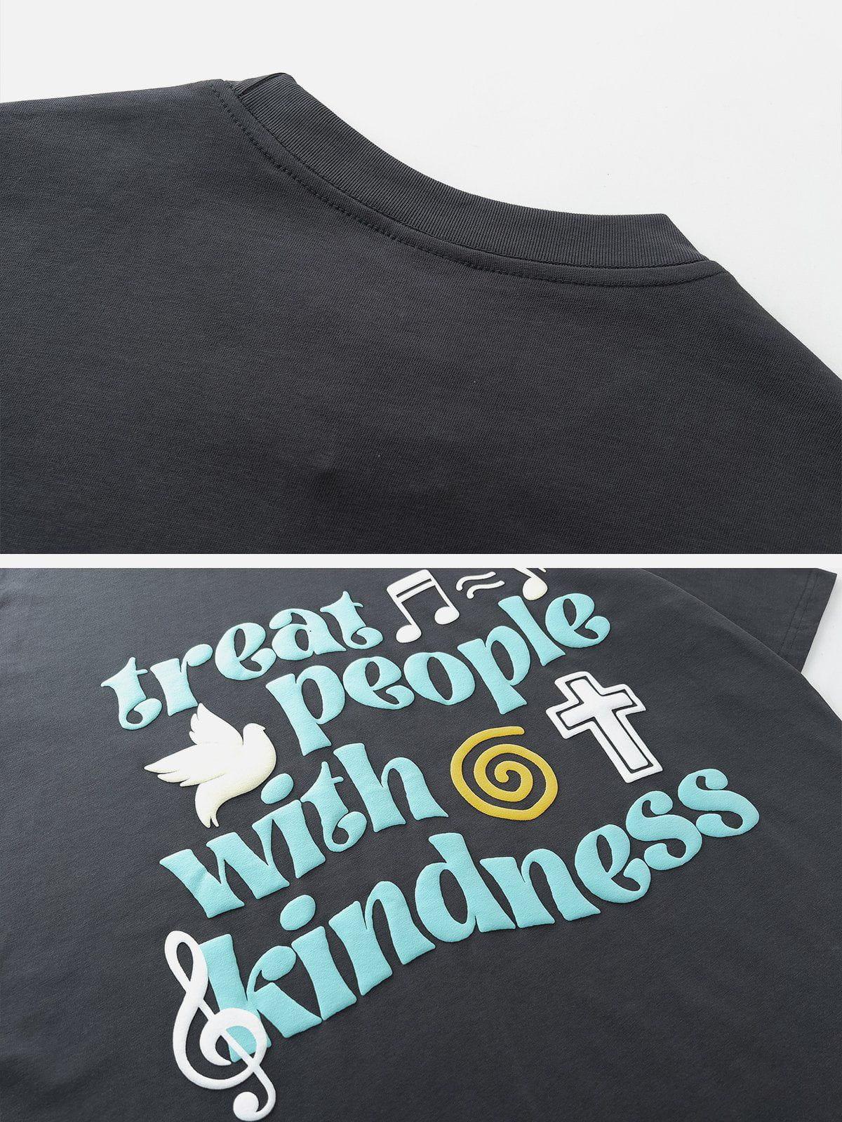 Peace & Love Music Elements Print Tee