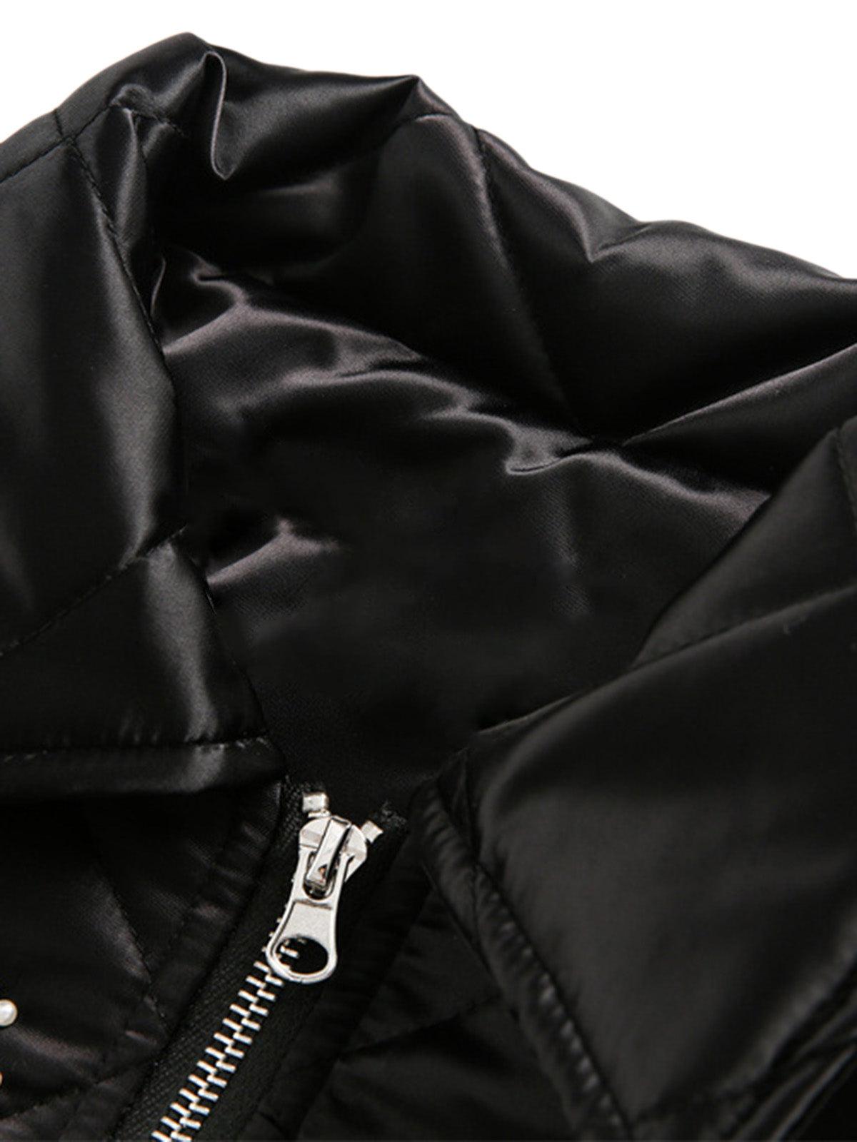 Pearl Letter Diamond Quilted Jacket