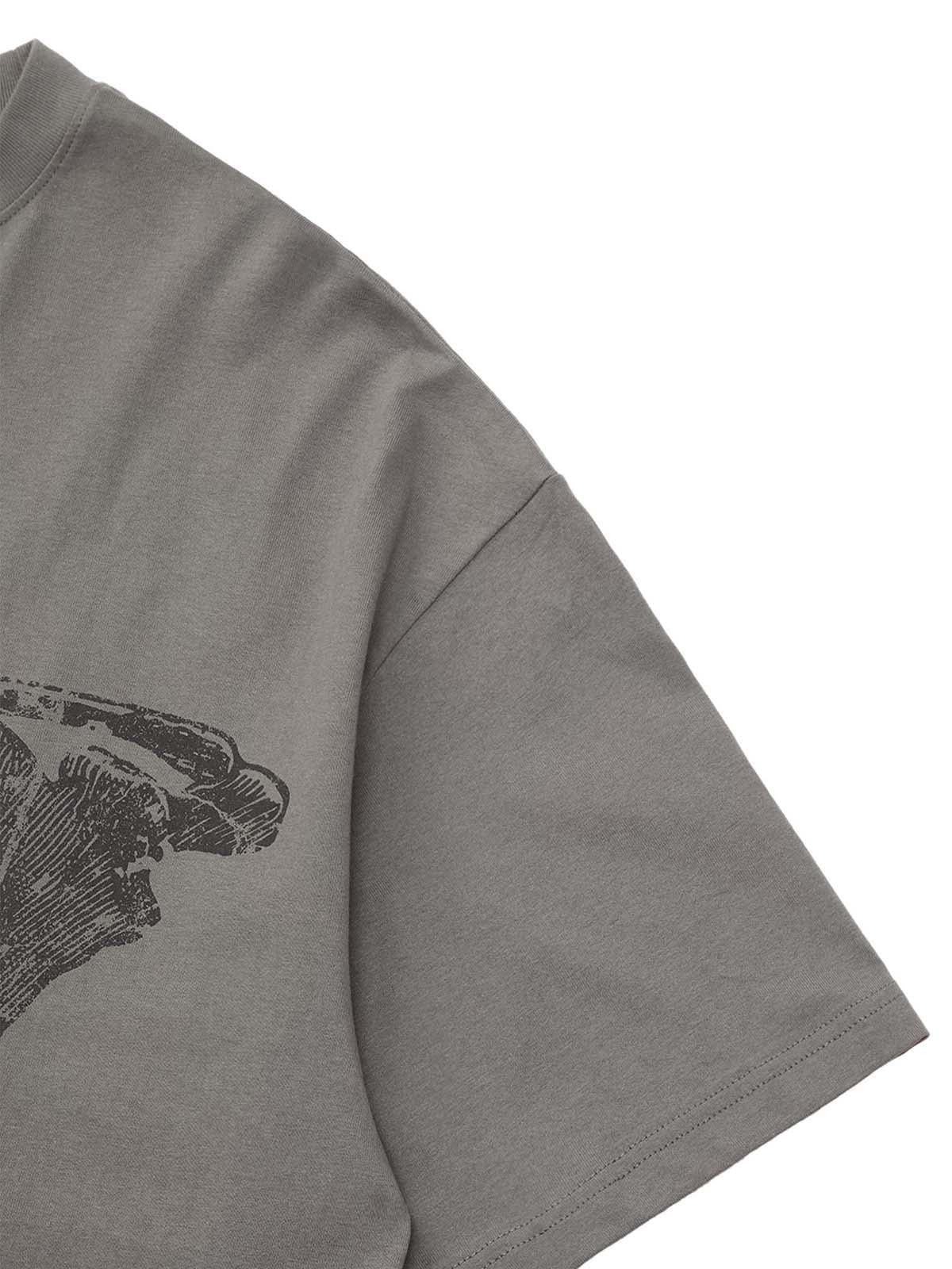 Pencil Detail Skull Street Rap T-Shirt