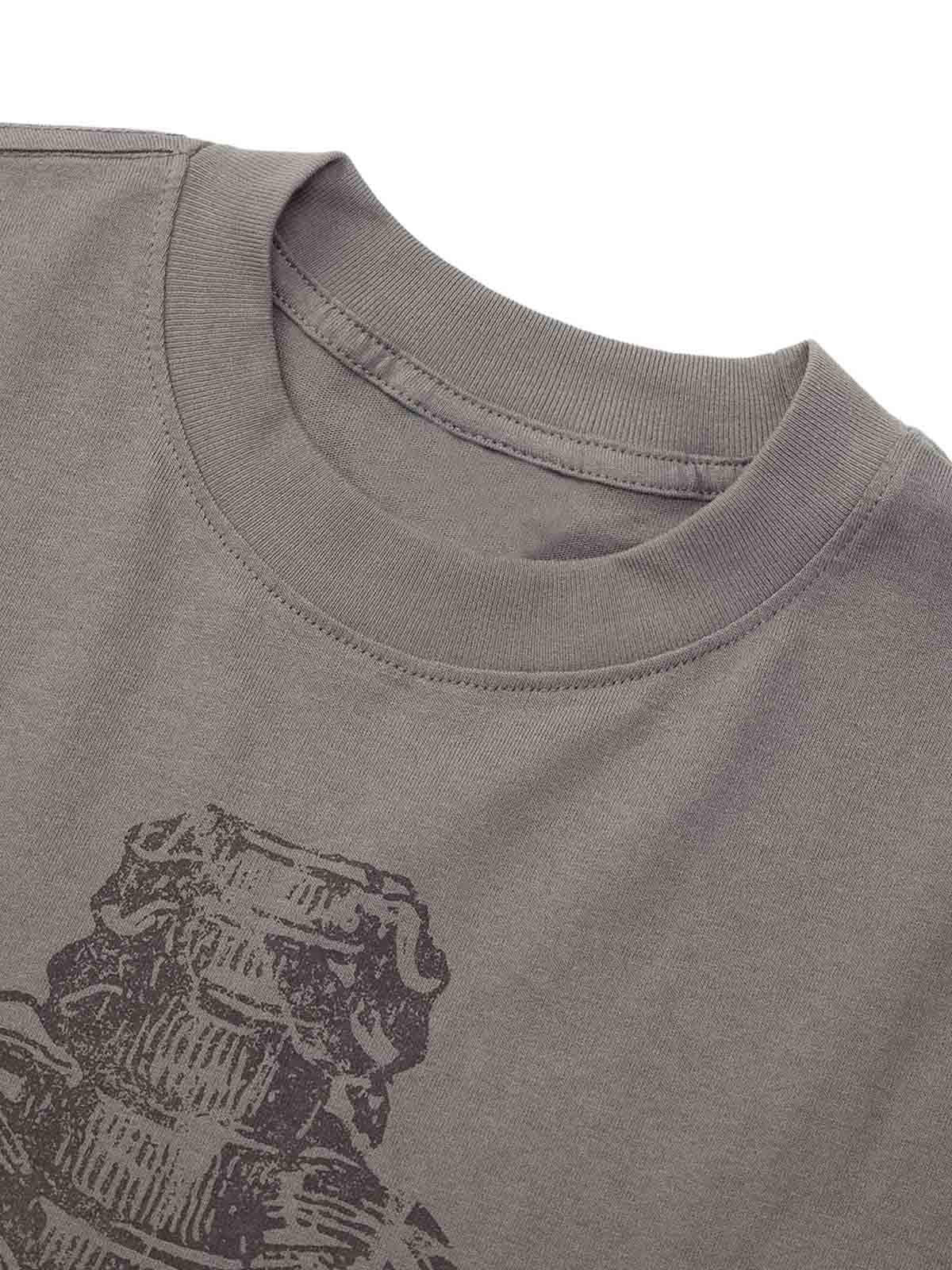 Pencil Detail Skull Street Rap T-Shirt