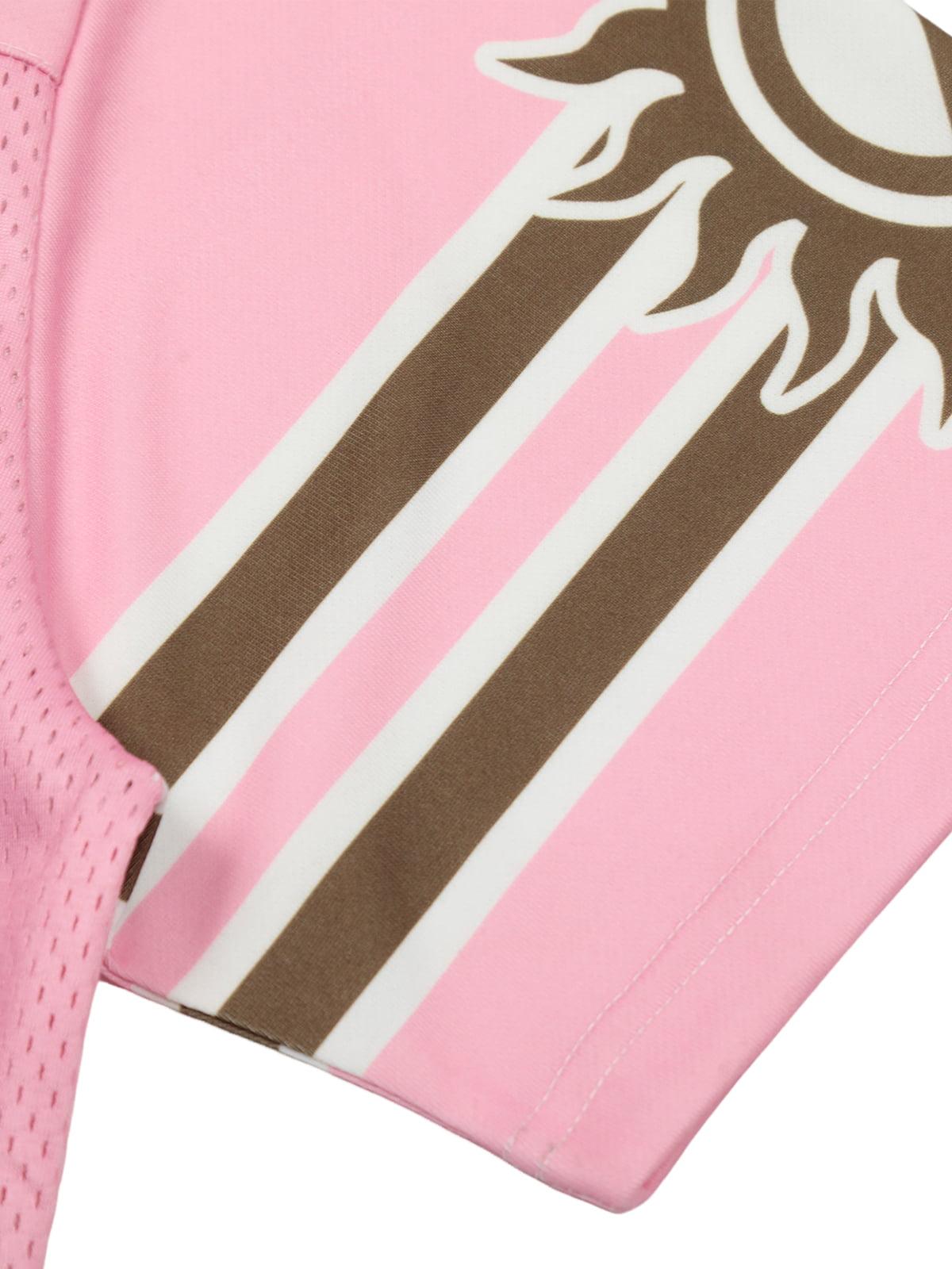 Pink Flame Print Jersey T-Shirt