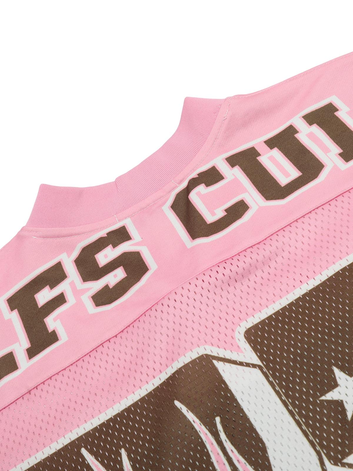 Pink Flame Print Jersey T-Shirt
