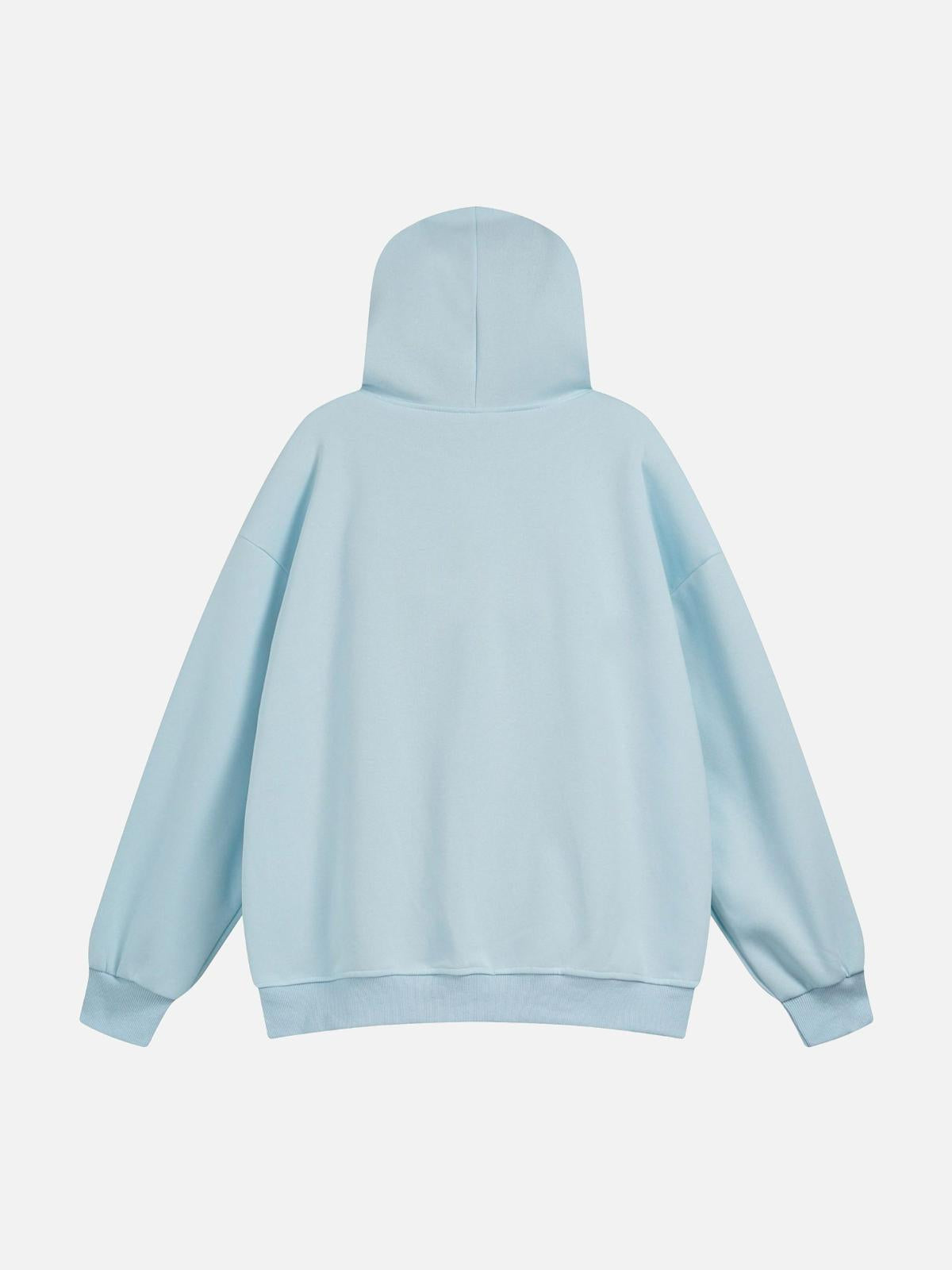 Plaid Stacked Color Hoodie