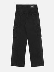 Pleated Pockets Jeans