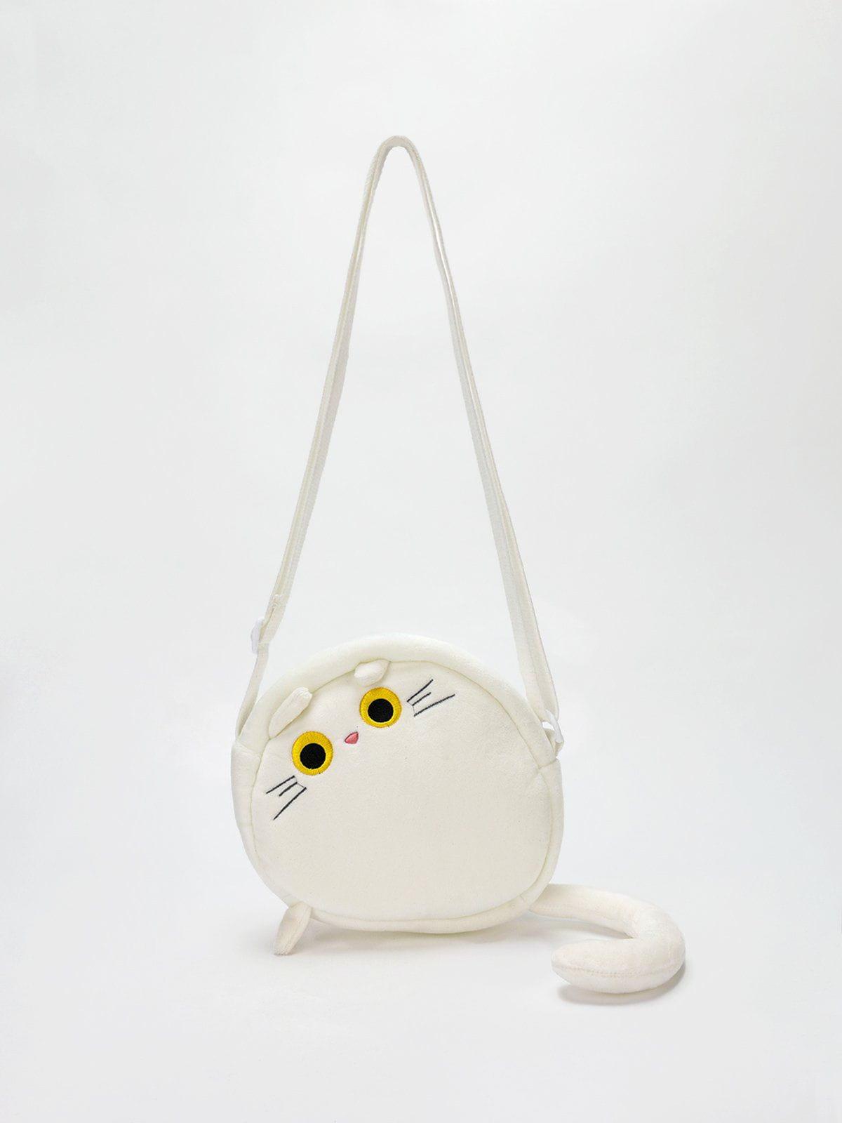 Plush Cat Crossbody Bag