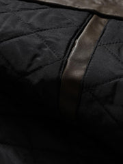 Pocket Patchwork Faux Leather Jacket