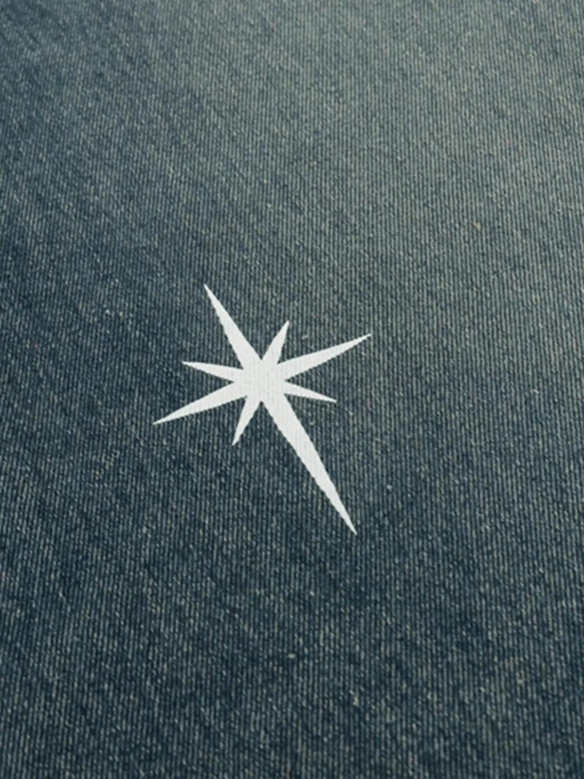 Polaris Print Washed Straight Jeans