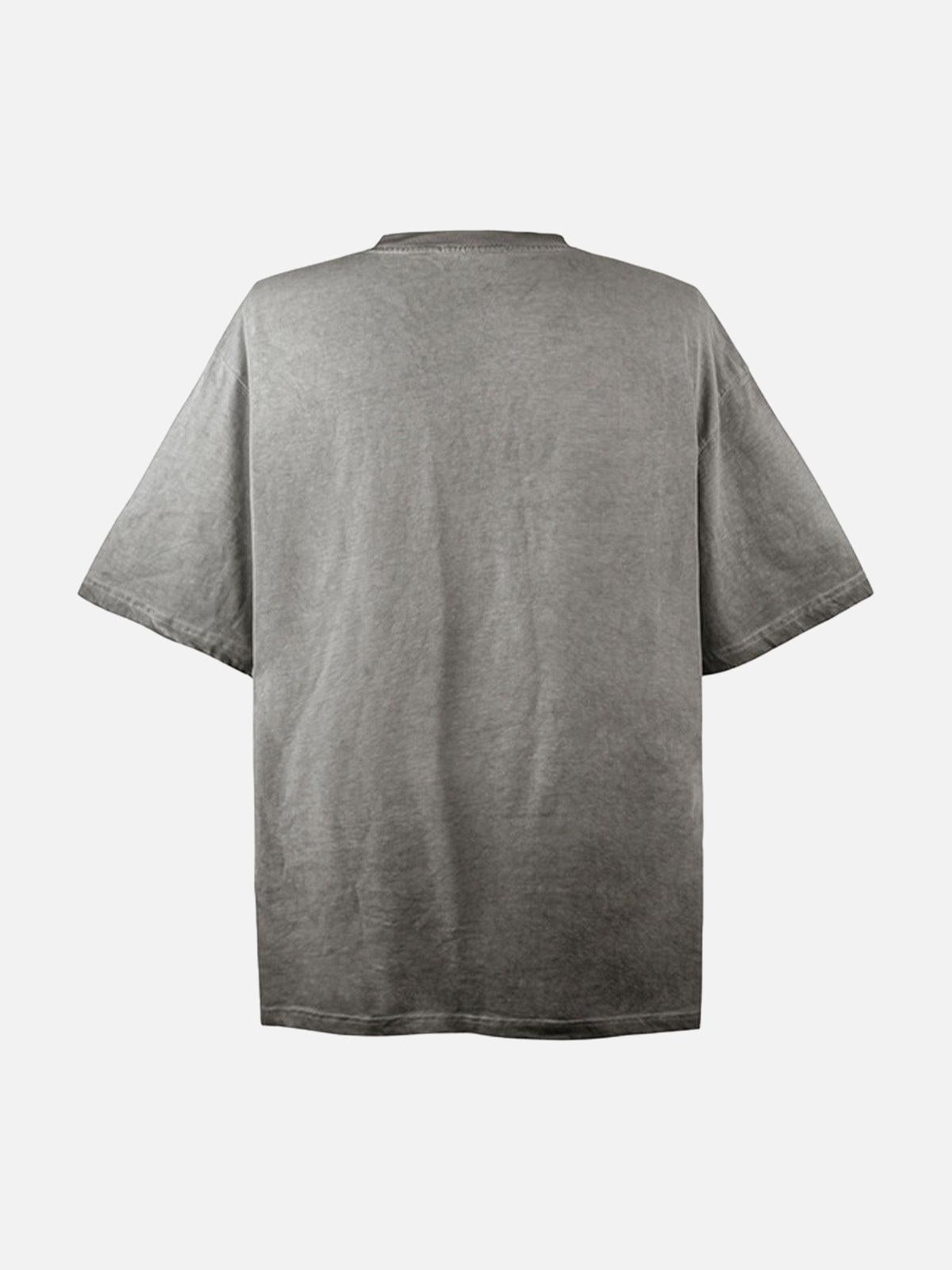 Portrait Print Crew Neck T-Shirt
