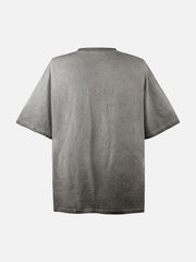 Portrait Print Crew Neck T-Shirt