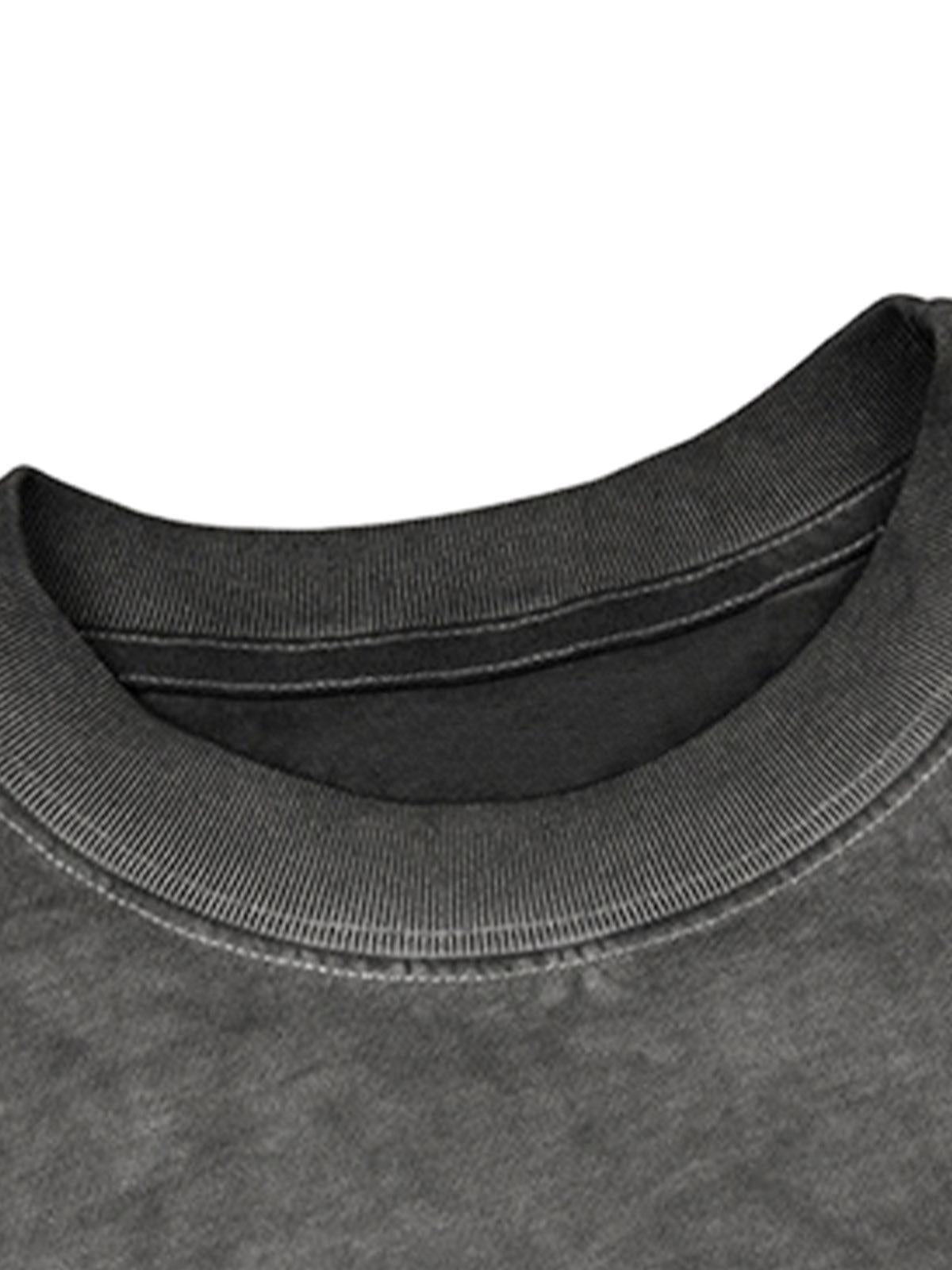 Portrait Print Crew Neck T-Shirt