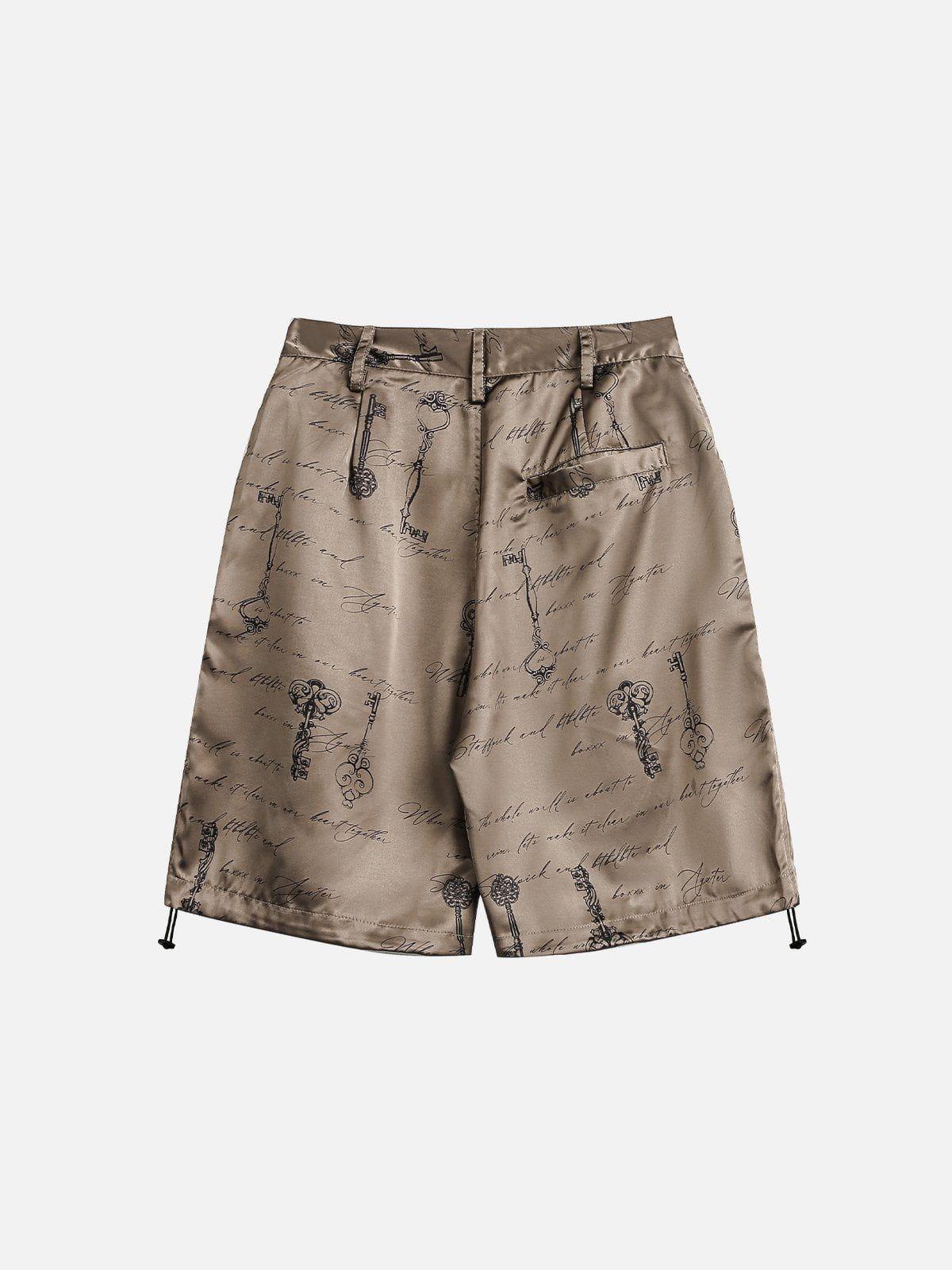 Print Silk Shorts