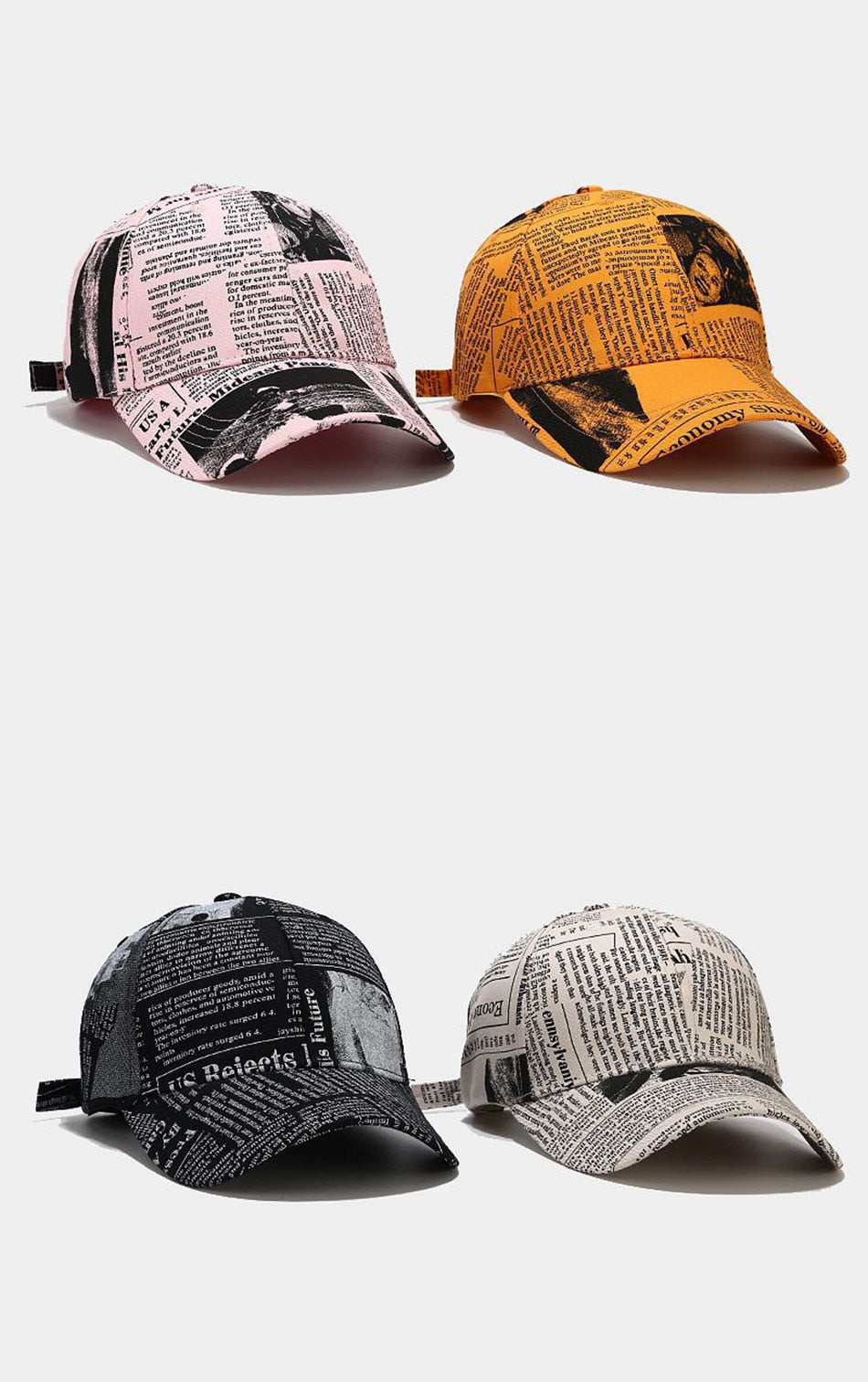 LOCZU Newspaper Baseball Cap