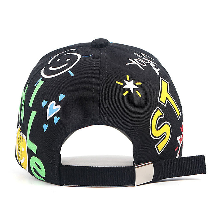 'Carefree' Graphic Print Baseball Cap