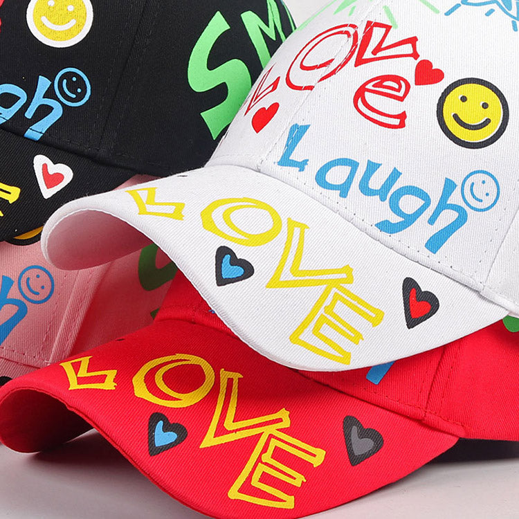 'Carefree' Graphic Print Baseball Cap