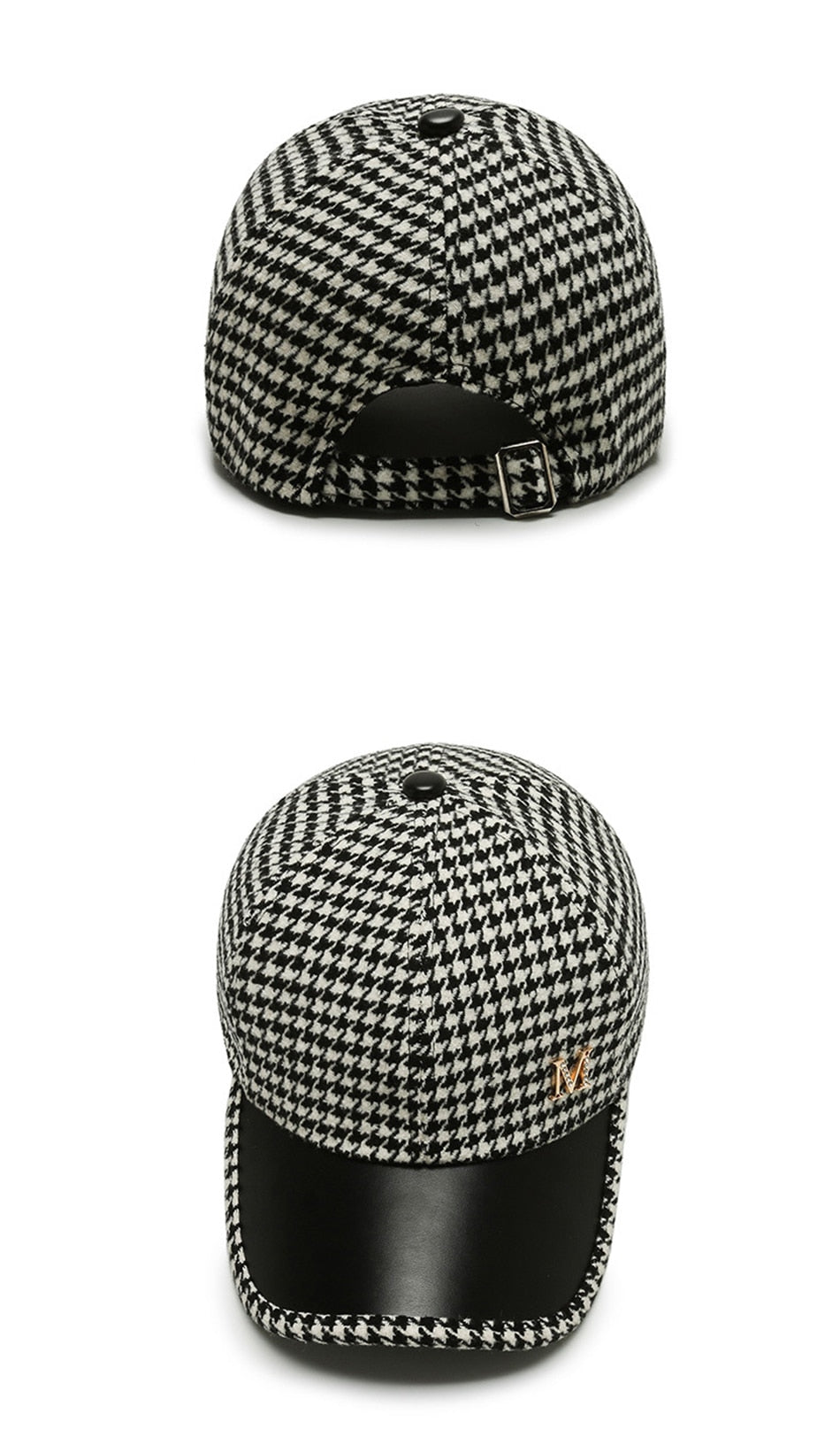 LOCZU Houndstooth Baseball Cap