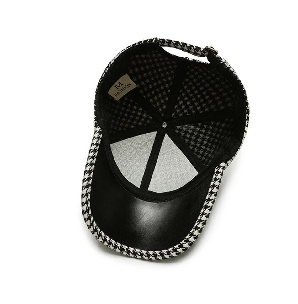 LOCZU Houndstooth Baseball Cap