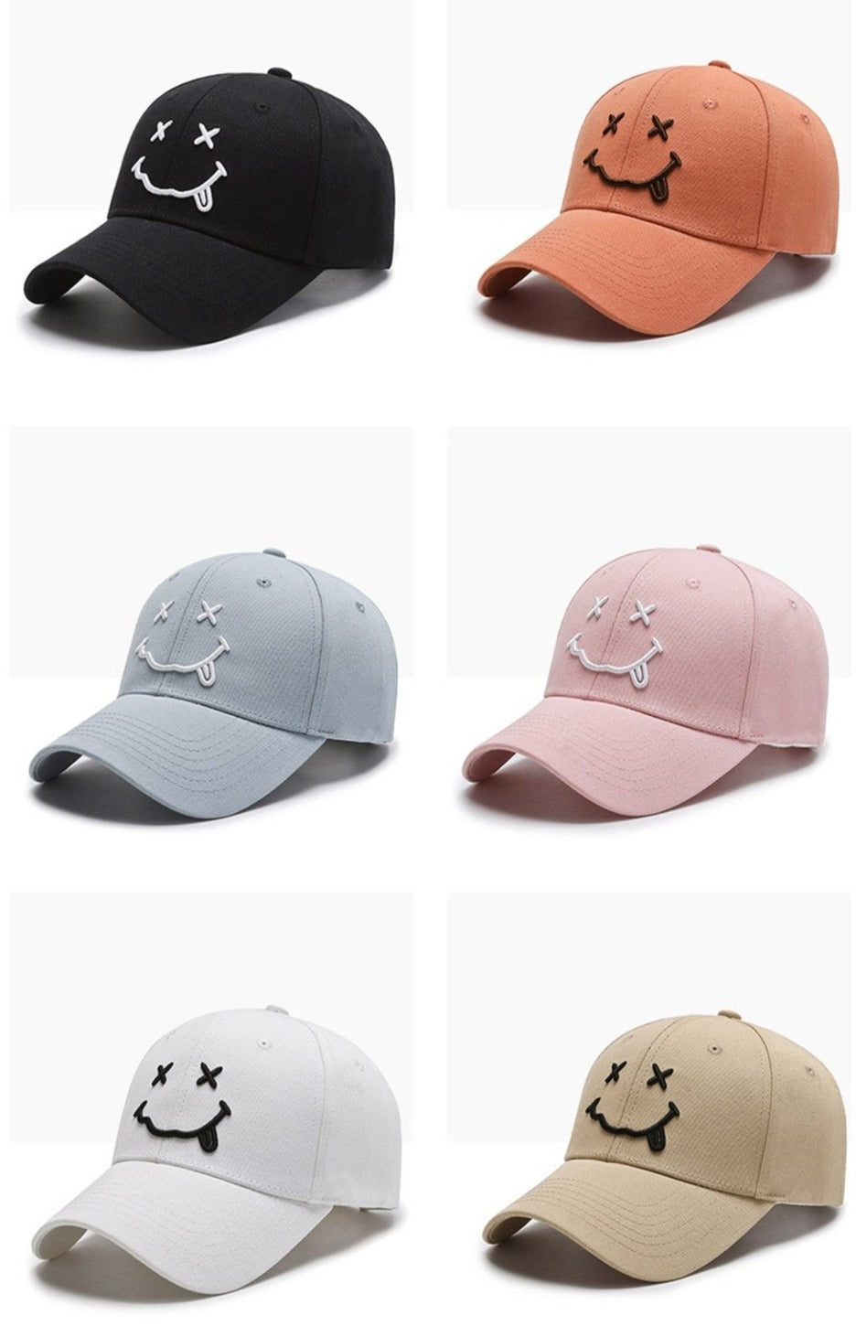 LOCZU X-X Smiley Baseball Cap