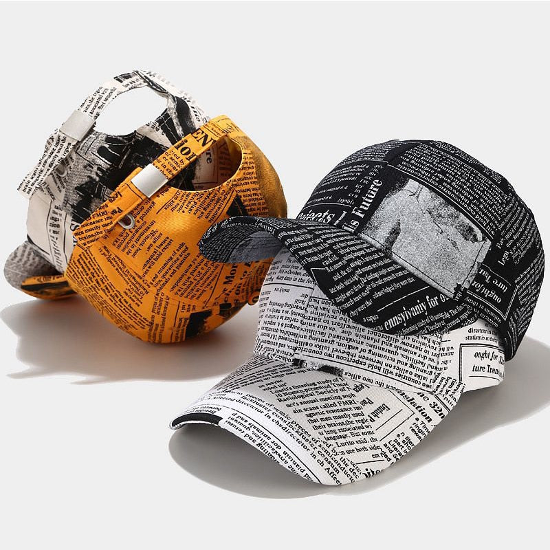 LOCZU Newspaper Baseball Cap