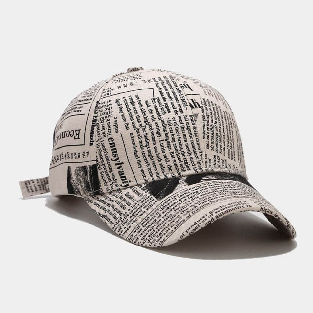 LOCZU Newspaper Baseball Cap