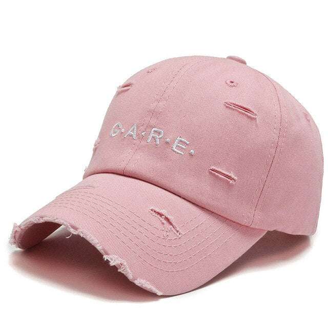 LOCZU 'Care' Distressed Baseball Cap