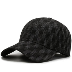 LOCZU Plaid Baseball Cap