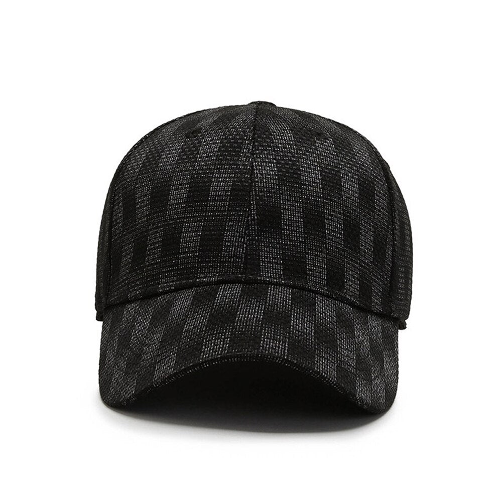 LOCZU Plaid Baseball Cap