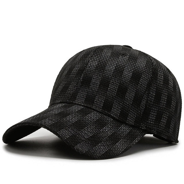 LOCZU Plaid Baseball Cap