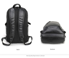 Leather Waterproof Laptop Backpack