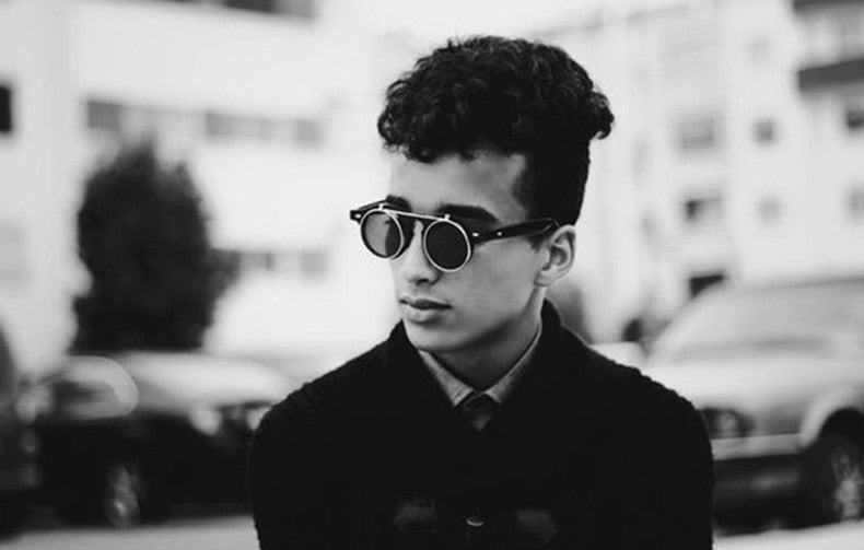 1912 Vintage Round Flip Up Sunglasses