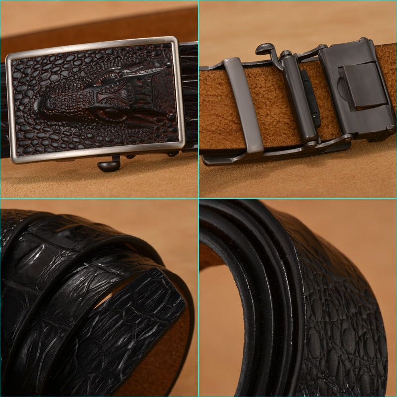 Luxury Leather Buckle Belt