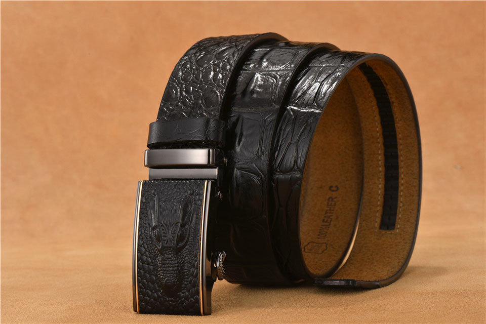 Luxury Leather Buckle Belt
