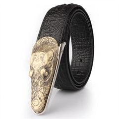 Luxury Metal Buckle Leather Belt